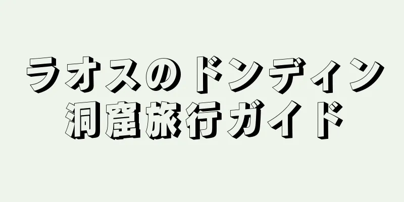 ラオスのドンディン洞窟旅行ガイド