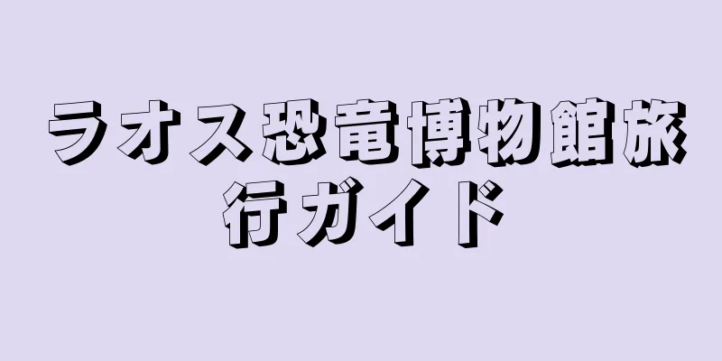 ラオス恐竜博物館旅行ガイド