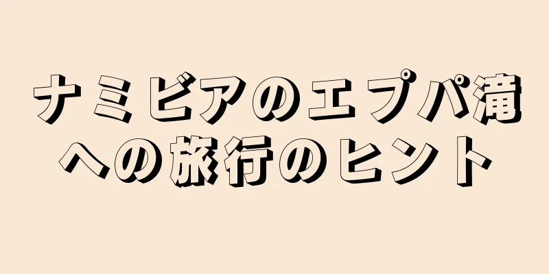 ナミビアのエプパ滝への旅行のヒント