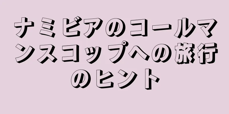 ナミビアのコールマンスコップへの旅行のヒント