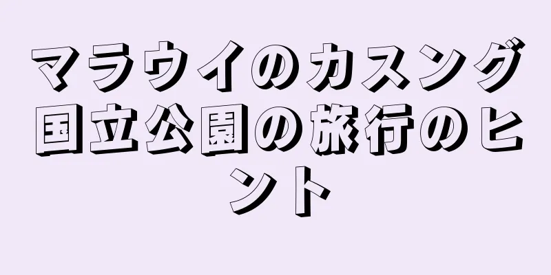 マラウイのカスング国立公園の旅行のヒント