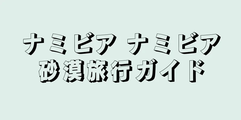 ナミビア ナミビア砂漠旅行ガイド