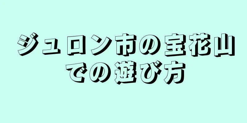 ジュロン市の宝花山での遊び方