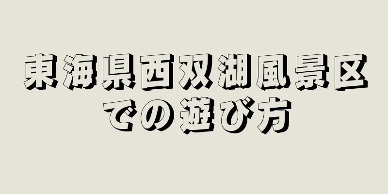 東海県西双湖風景区での遊び方
