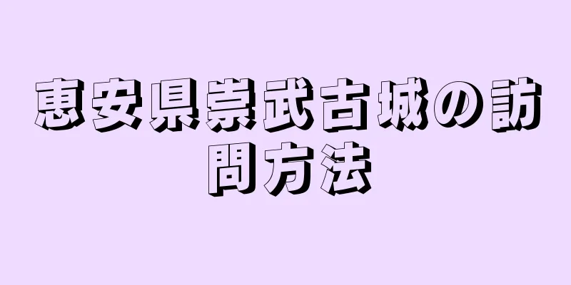 恵安県崇武古城の訪問方法
