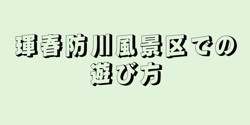 琿春防川風景区での遊び方
