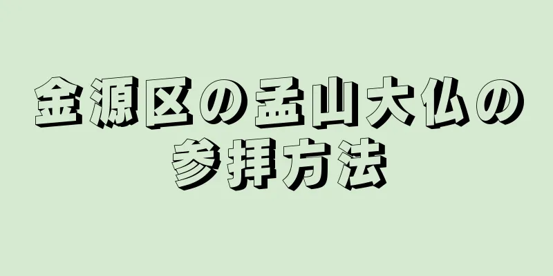 金源区の孟山大仏の参拝方法