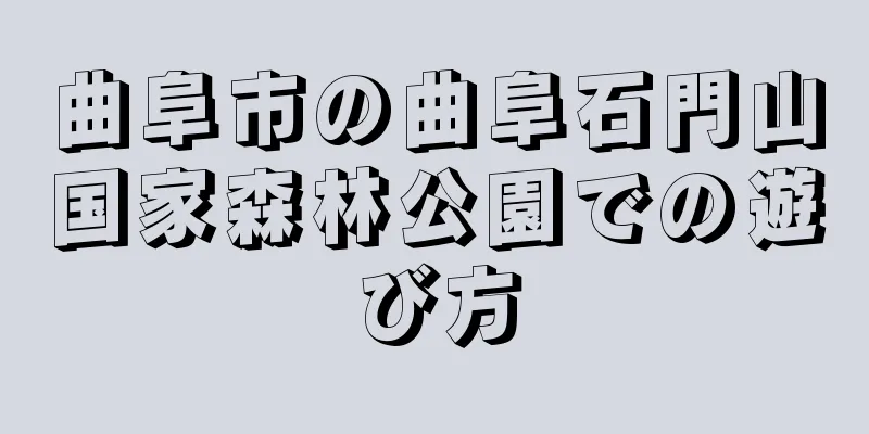 曲阜市の曲阜石門山国家森林公園での遊び方