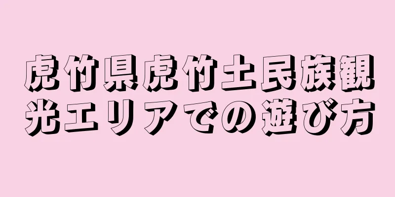 虎竹県虎竹土民族観光エリアでの遊び方