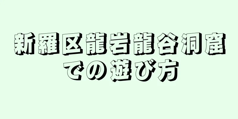 新羅区龍岩龍谷洞窟での遊び方