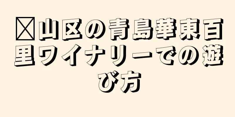 崂山区の青島華東百里ワイナリーでの遊び方