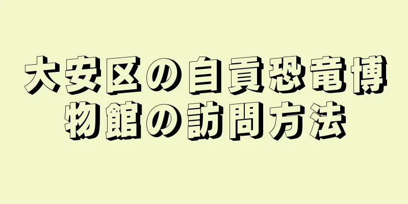 大安区の自貢恐竜博物館の訪問方法