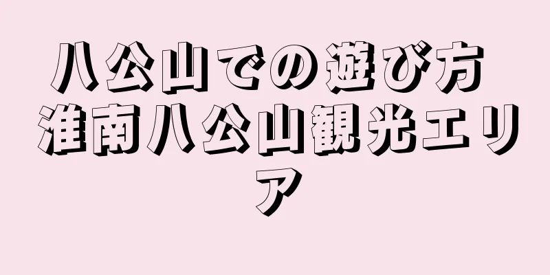 八公山での遊び方 淮南八公山観光エリア