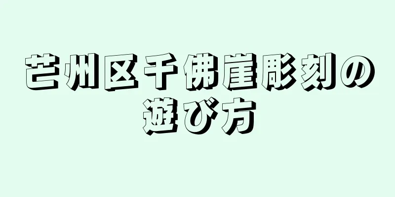 芒州区千佛崖彫刻の遊び方