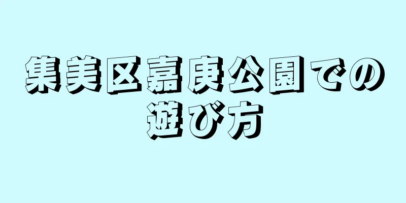 集美区嘉庚公園での遊び方
