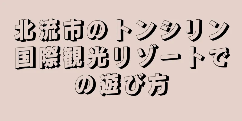 北流市のトンシリン国際観光リゾートでの遊び方