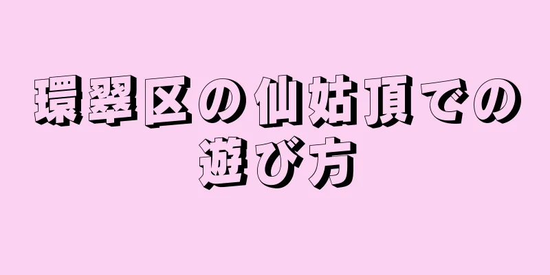 環翠区の仙姑頂での遊び方