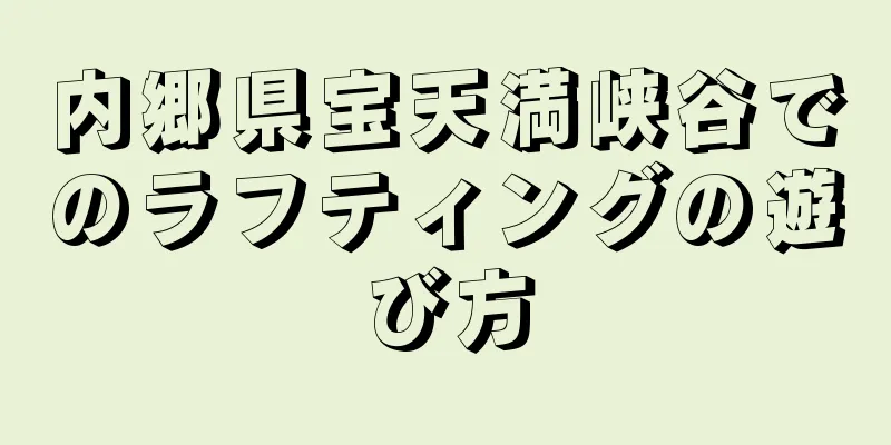 内郷県宝天満峡谷でのラフティングの遊び方