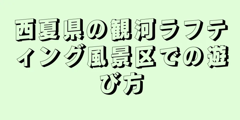 西夏県の観河ラフティング風景区での遊び方