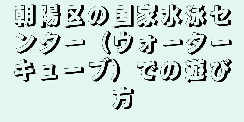 朝陽区の国家水泳センター（ウォーターキューブ）での遊び方