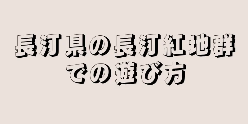 長汀県の長汀紅地群での遊び方