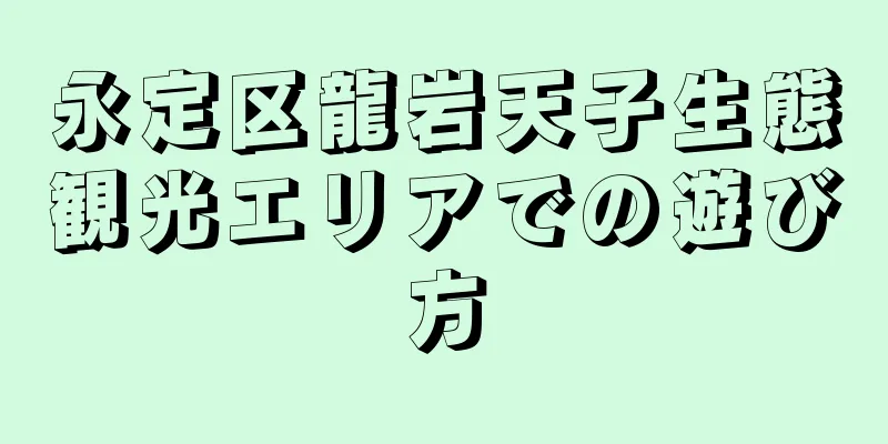 永定区龍岩天子生態観光エリアでの遊び方