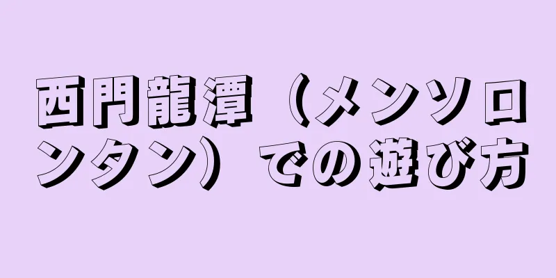 西門龍潭（メンソロンタン）での遊び方
