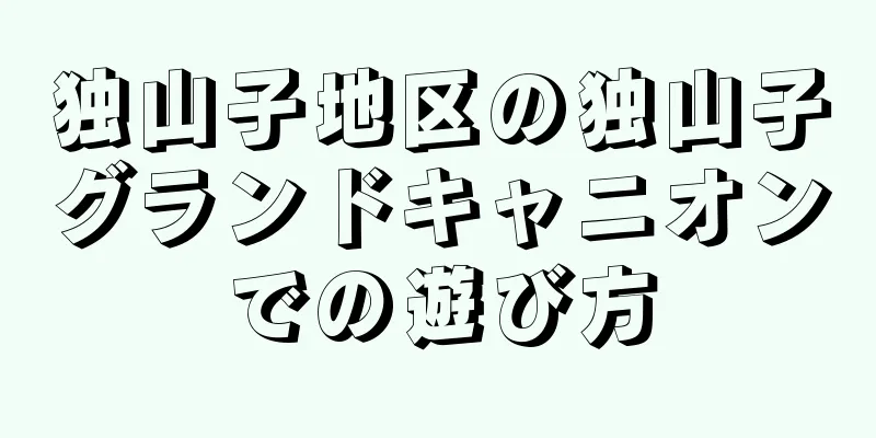 独山子地区の独山子グランドキャニオンでの遊び方