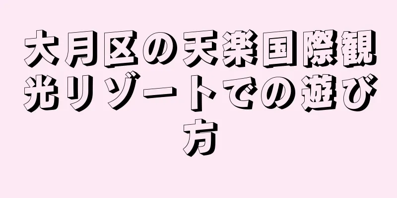 大月区の天楽国際観光リゾートでの遊び方