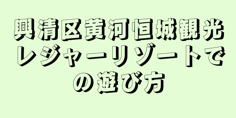 興清区黄河恒城観光レジャーリゾートでの遊び方