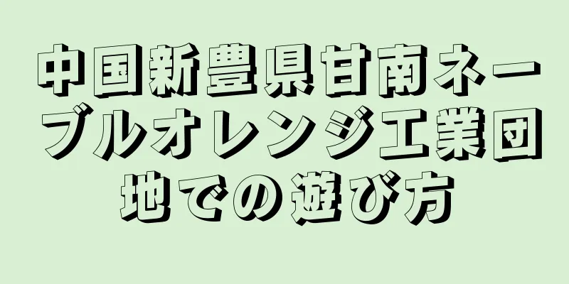 中国新豊県甘南ネーブルオレンジ工業団地での遊び方