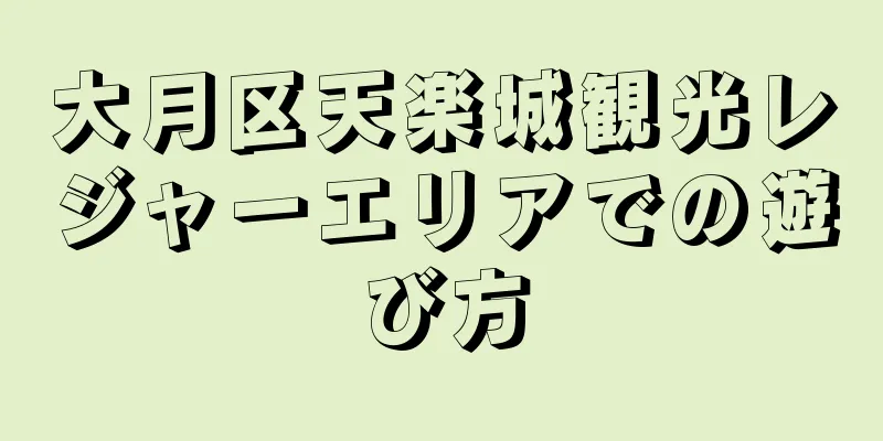 大月区天楽城観光レジャーエリアでの遊び方