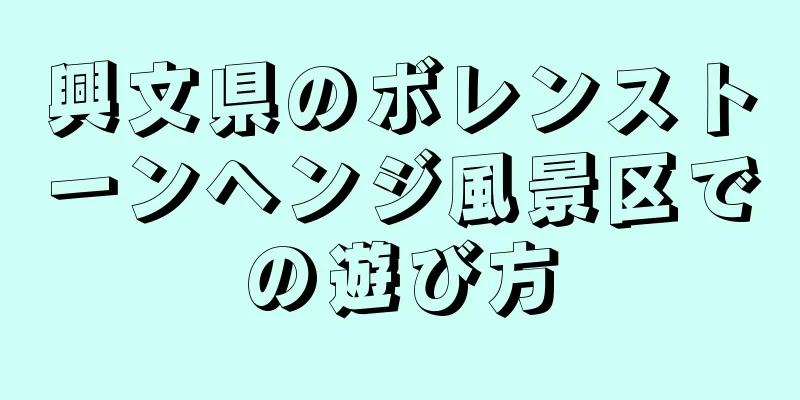 興文県のボレンストーンヘンジ風景区での遊び方