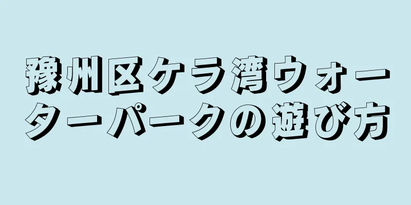 豫州区ケラ湾ウォーターパークの遊び方
