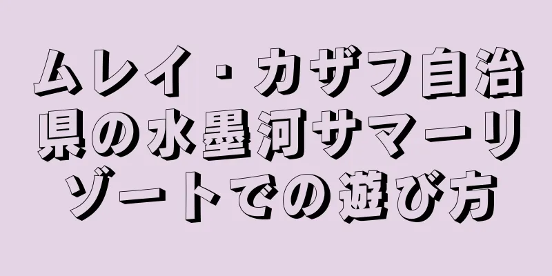 ムレイ・カザフ自治県の水墨河サマーリゾートでの遊び方