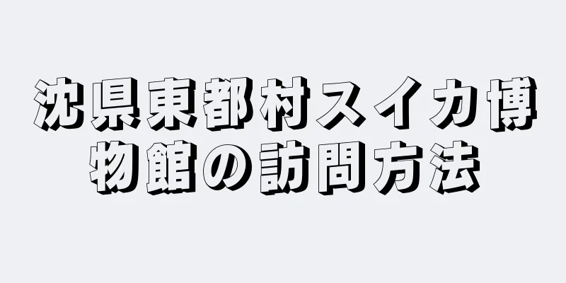 沈県東都村スイカ博物館の訪問方法