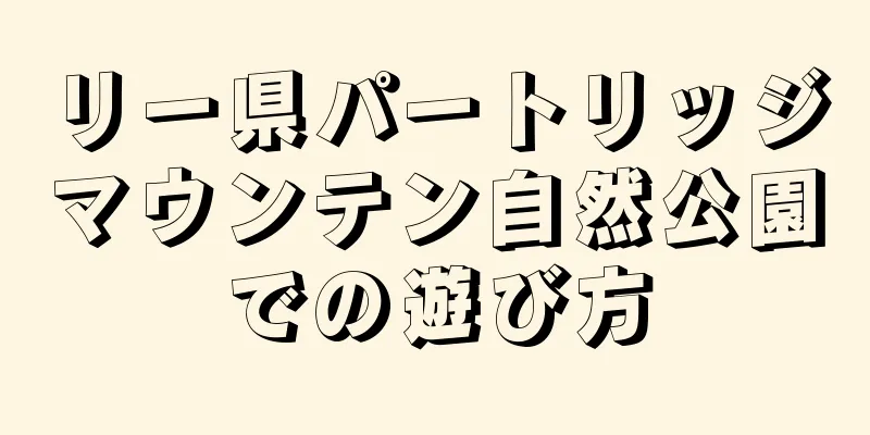 リー県パートリッジマウンテン自然公園での遊び方