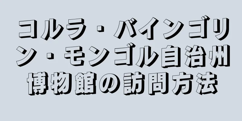コルラ・バインゴリン・モンゴル自治州博物館の訪問方法