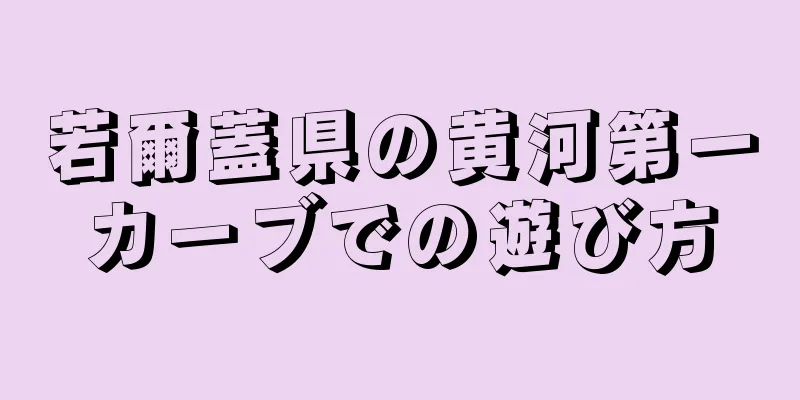 若爾蓋県の黄河第一カーブでの遊び方