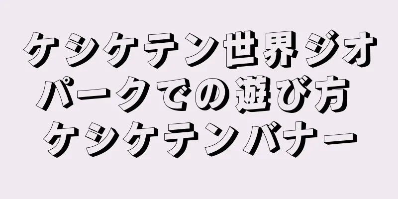 ケシケテン世界ジオパークでの遊び方 ケシケテンバナー