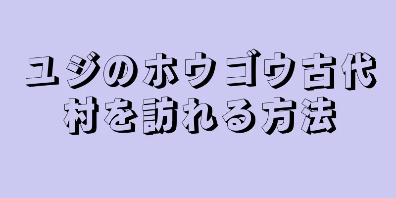 ユジのホウゴウ古代村を訪れる方法