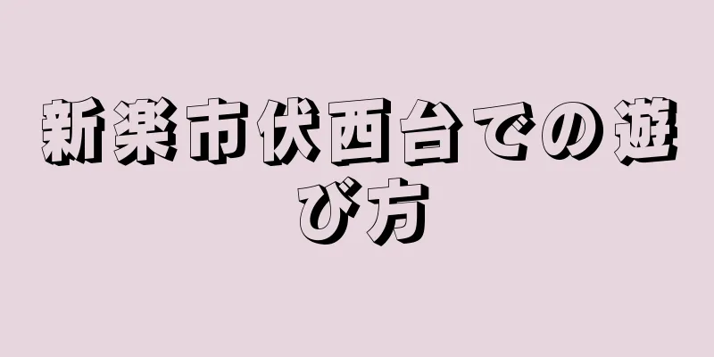 新楽市伏西台での遊び方