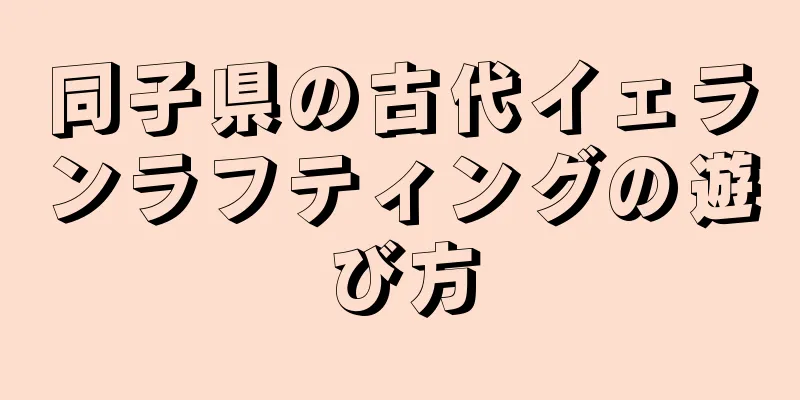 同子県の古代イェランラフティングの遊び方