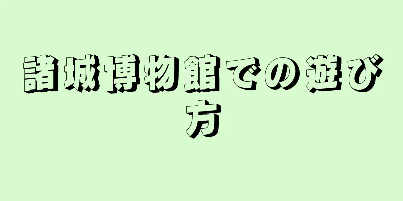諸城博物館での遊び方
