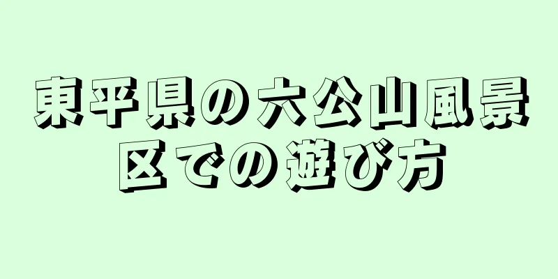 東平県の六公山風景区での遊び方