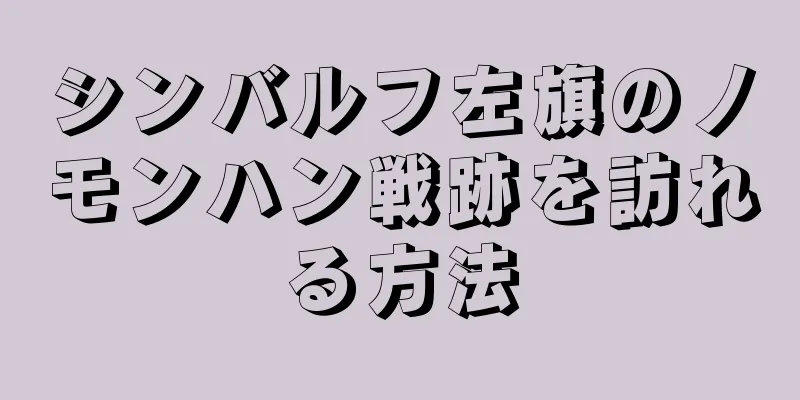 シンバルフ左旗のノモンハン戦跡を訪れる方法