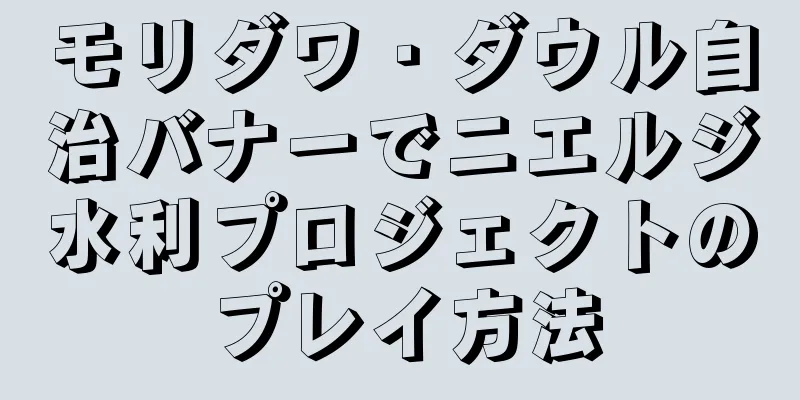 モリダワ・ダウル自治バナーでニエルジ水利プロジェクトのプレイ方法