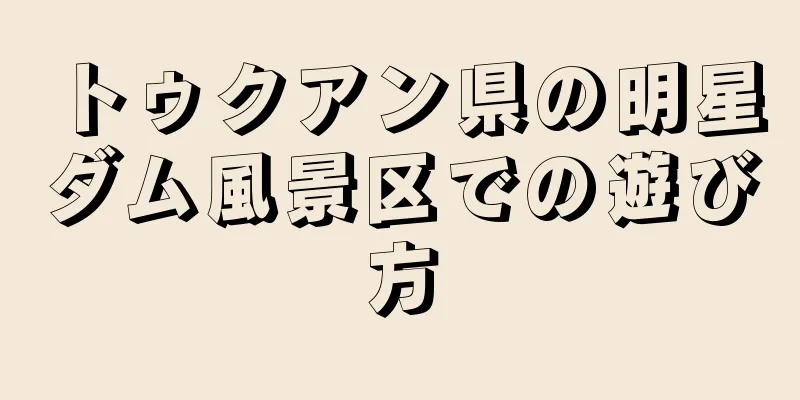 トゥクアン県の明星ダム風景区での遊び方