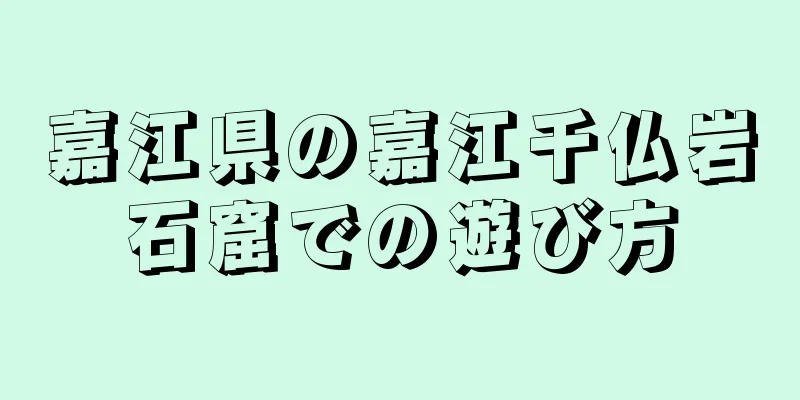 嘉江県の嘉江千仏岩石窟での遊び方