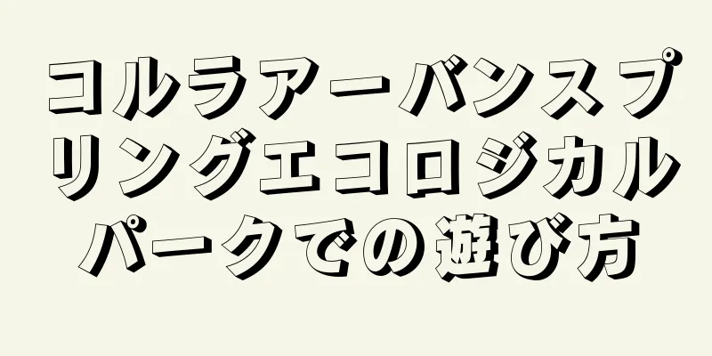 コルラアーバンスプリングエコロジカルパークでの遊び方